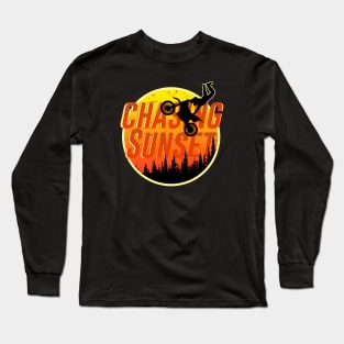 Chasing Sunset on a Dirtbike Long Sleeve T-Shirt